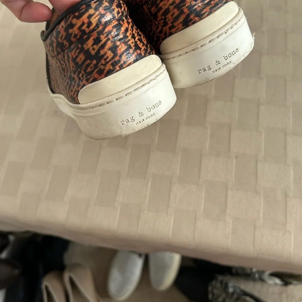 Rag & Bone Geometric Print Slip On Sneakers